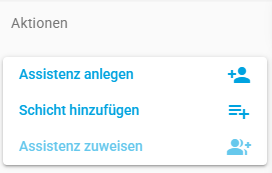 Assistenz anlegen