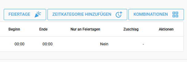 Zeitkategorie hinzufügen
