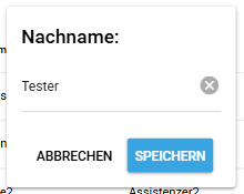 Nachname ändern
