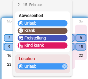 Eintrag schnell löschen