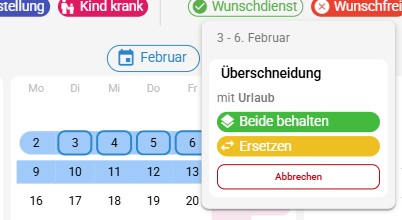Überschneidung auflösen