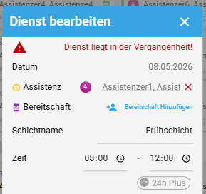 Bereitschaft und Vertretung