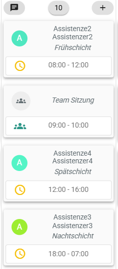 Teamsitzung im Kalender