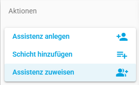Assistenz zuweisen