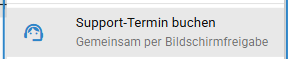 Terminbuchung für einen Support-Termin