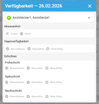 context menu add availability