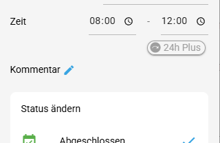 Dienst über 24 Stunden