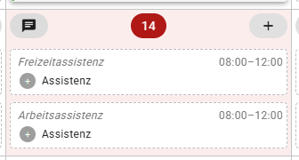 Feiertage Hervorhebung in der Monatsplanung