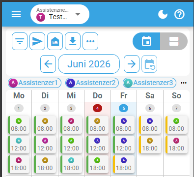 Planner-Übersicht