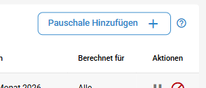 Pauschale hinzufügen Schaltfläche
