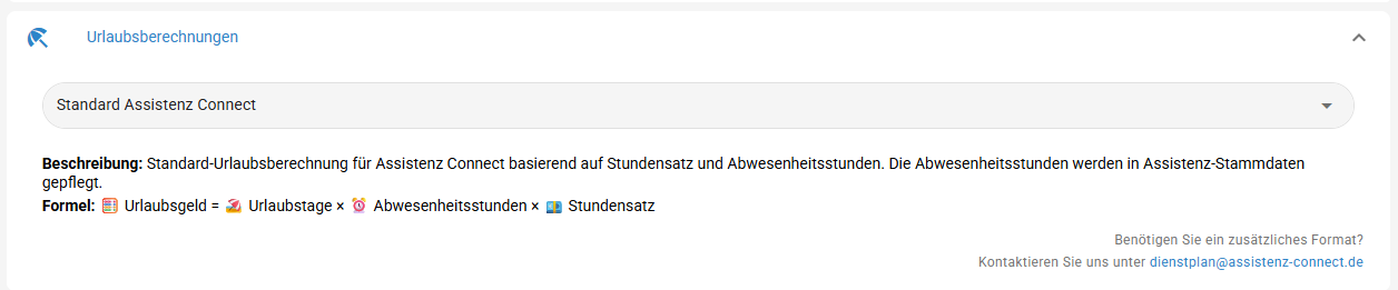Urlaubsberechnungen