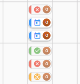 Präferenzen bei belegten Schichten