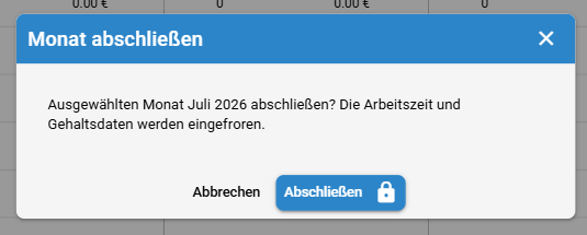Abschluss bestätigen