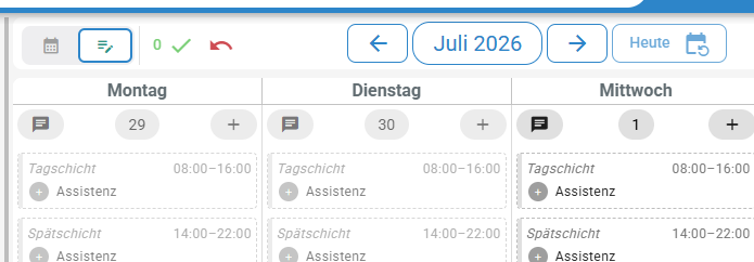 Entwurfsmodus Hinweisbalken