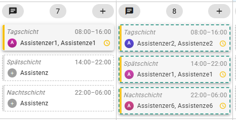 Dienst als Entwurf
