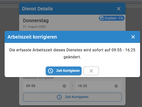 Korrektur bestätigen
