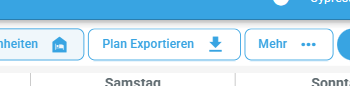 Plan exportieren Button in der Werkzeugleiste