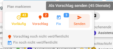 Schaltfläche „Senden"