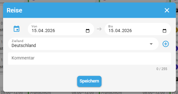 Reise-Dialog